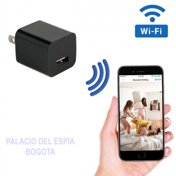 cargador celular wifi camara espia