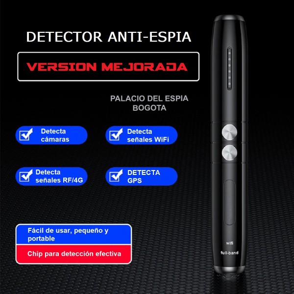 Detector RF 4G Cámaras Micrófonos GPS WiFi